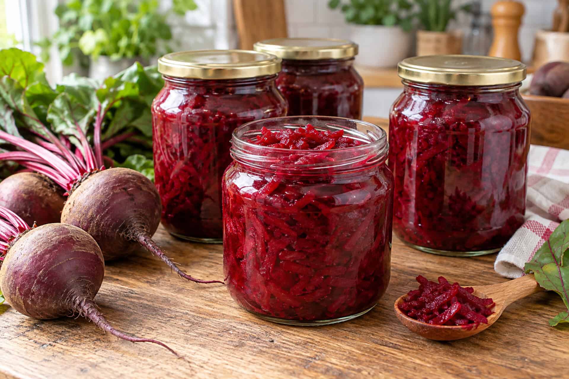 Tarte buraczki na zimę do obiadu w słoikach